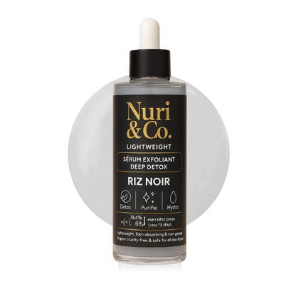 Sérum exfoliant au riz noir